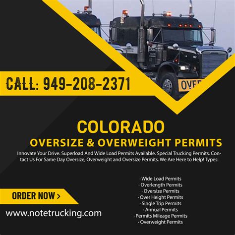 colorado oversize permits phone number.